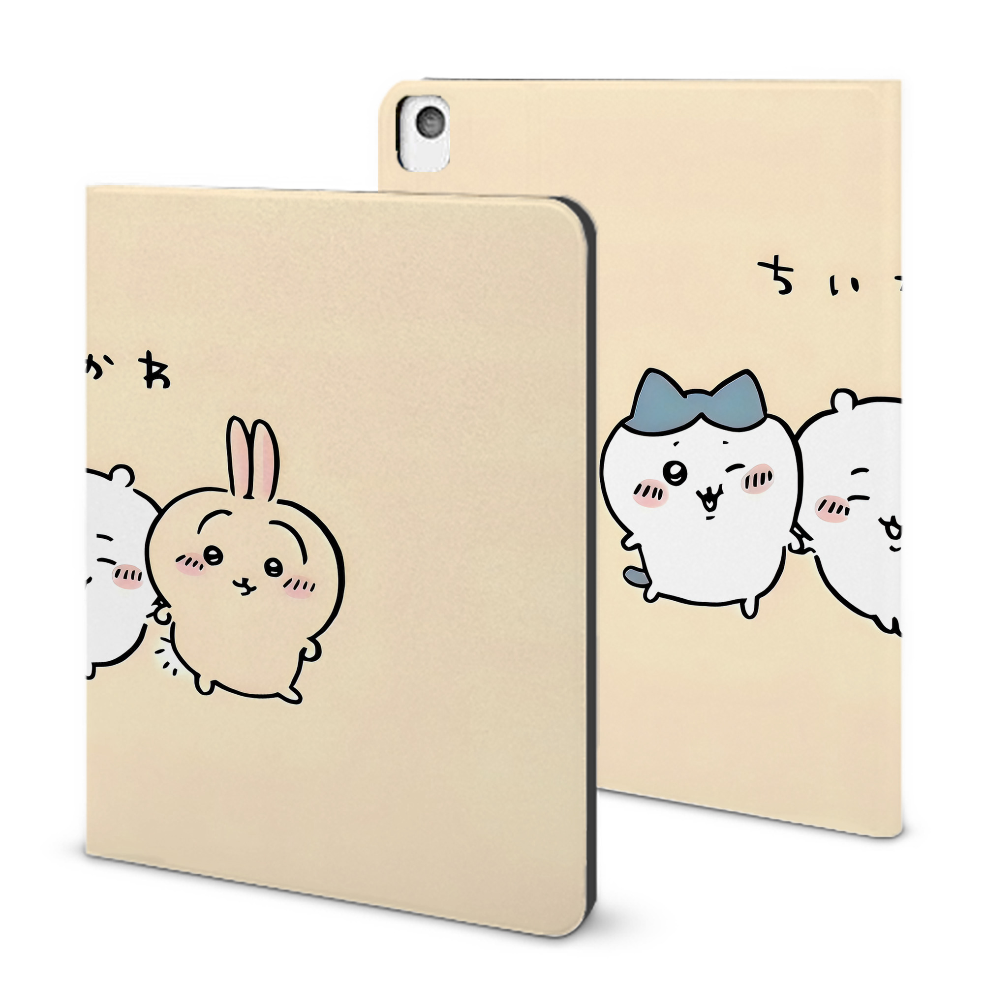 （画像用） ちいかわ Chii-kawa IPadケース ペンホルダー付き ブックスタイルデザイン